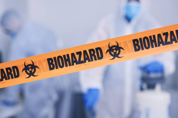 Professional Biohazard Cleanup technician working in Hastings, MI